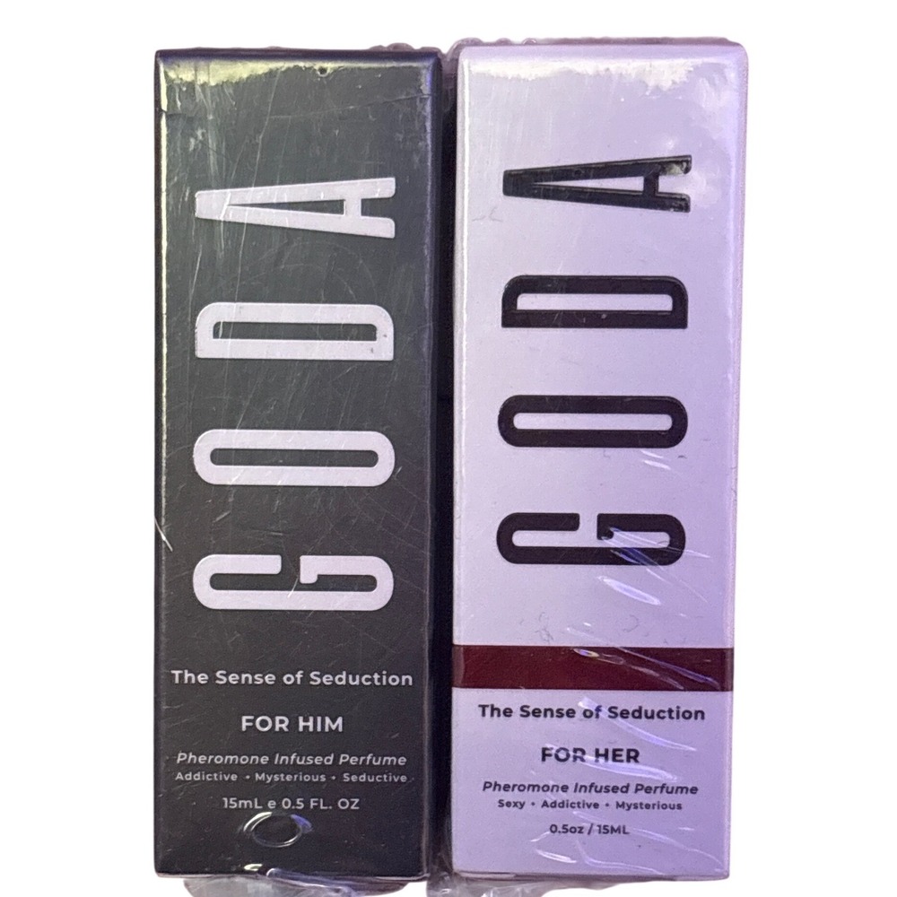 NEW Goda Pheromone Perfume Set For Him & Her 0.5 oz Each Sealed